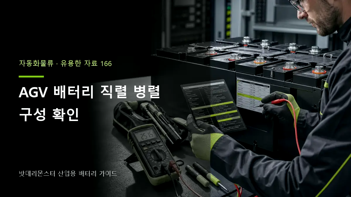 AGV 배터리 직렬 병렬 구성 확인 대표 썸네일
