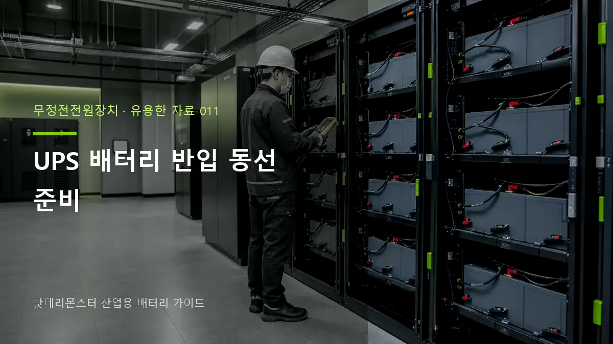 UPS 배터리 반입 동선 준비 대표 썸네일