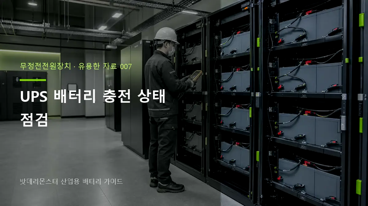 UPS 배터리 충전 상태 점검 대표 썸네일