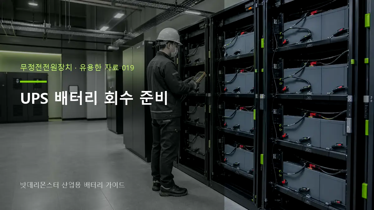 UPS 배터리 회수 준비 대표 썸네일