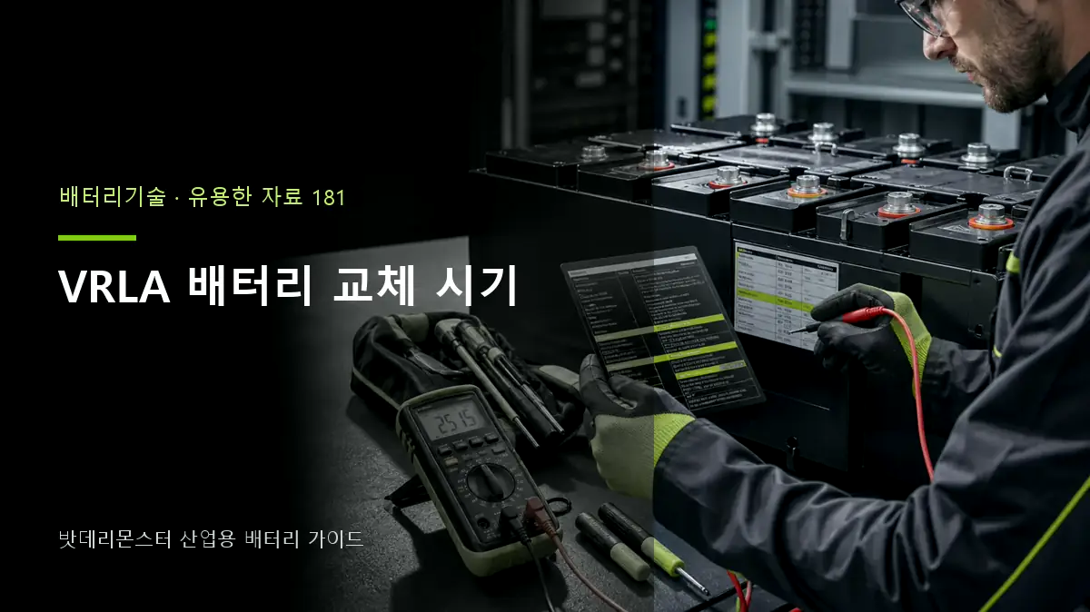 VRLA 배터리 교체 시기 대표 썸네일