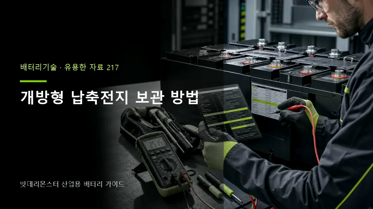 개방형 납축전지 보관 방법 대표 썸네일