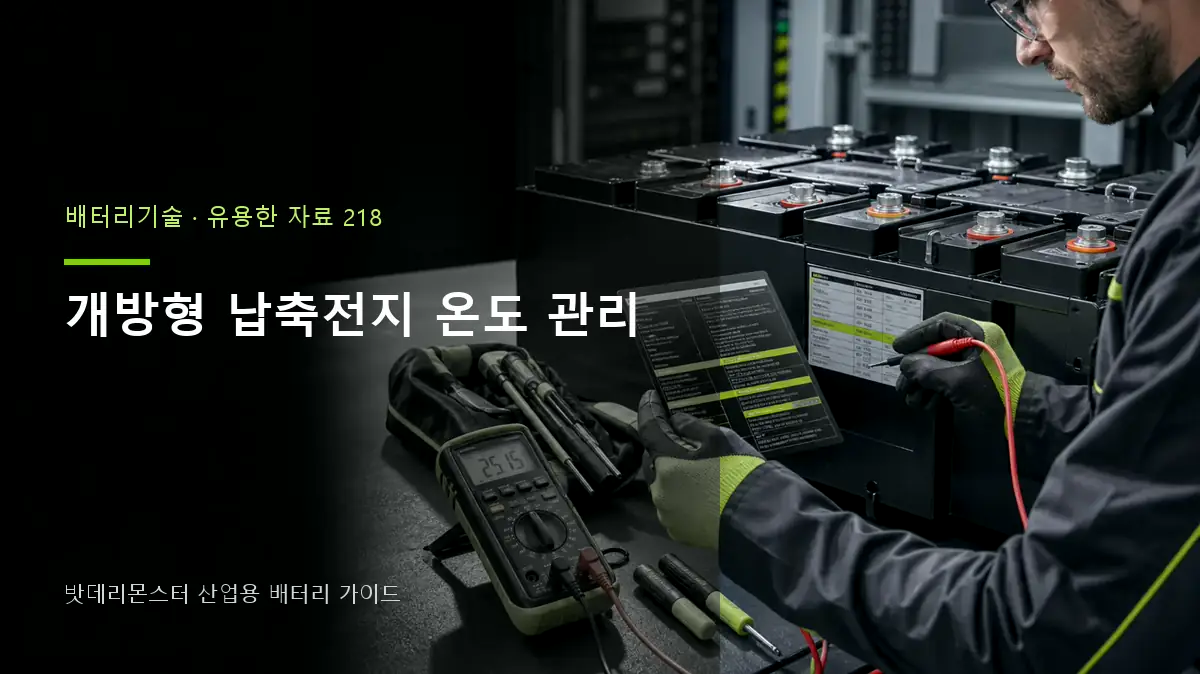 개방형 납축전지 온도 관리 대표 썸네일