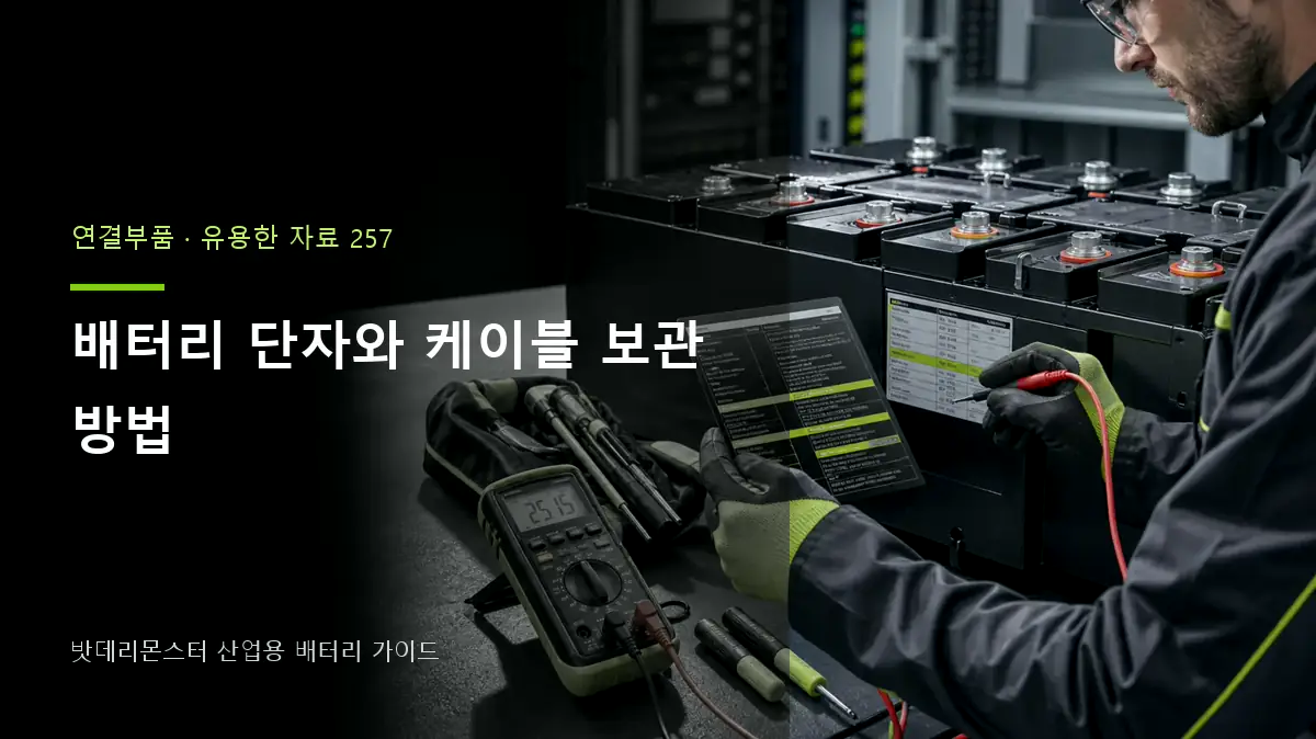 배터리 단자와 케이블 보관 방법 대표 썸네일
