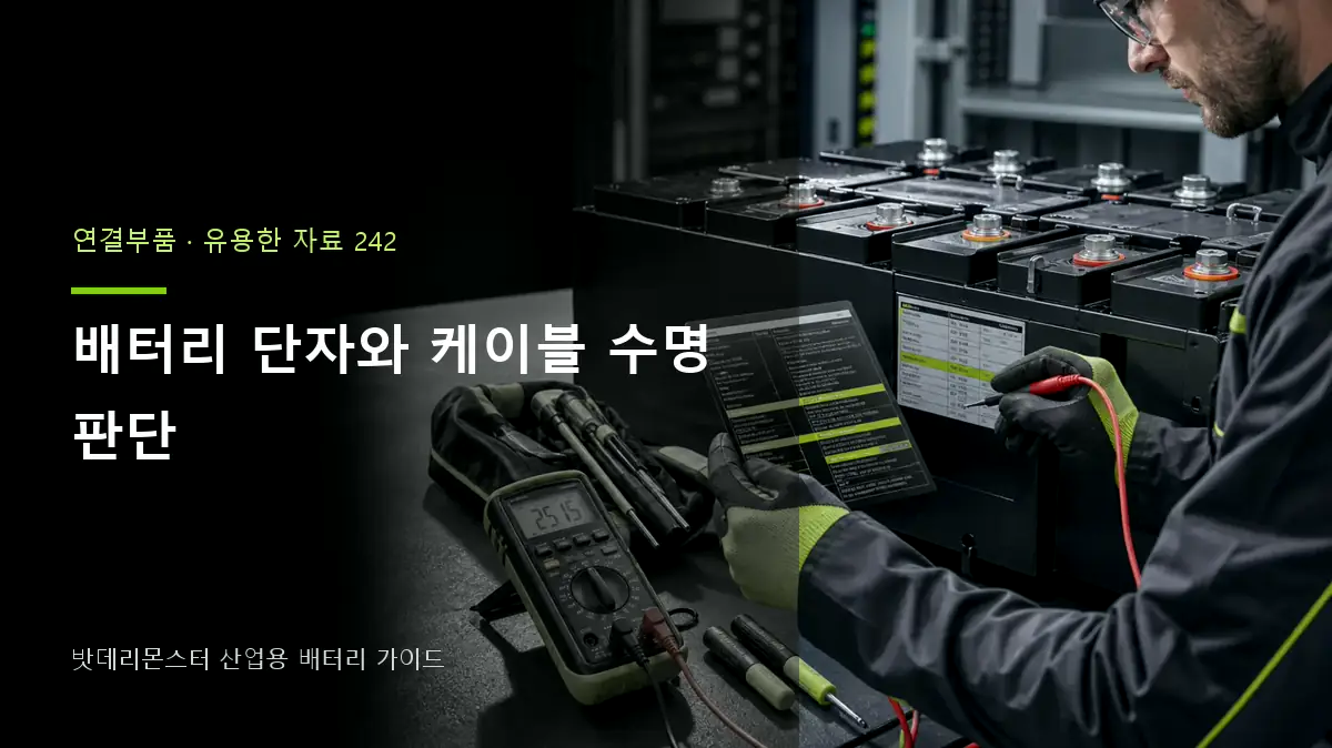 배터리 단자와 케이블 수명 판단 대표 썸네일