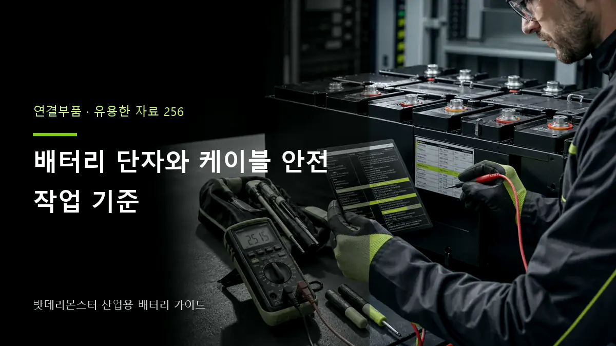 배터리 단자와 케이블 안전 작업 기준 대표 썸네일