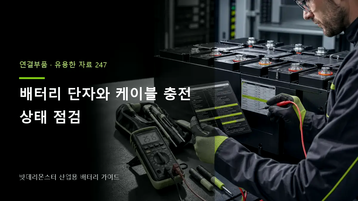 배터리 단자와 케이블 충전 상태 점검 대표 썸네일