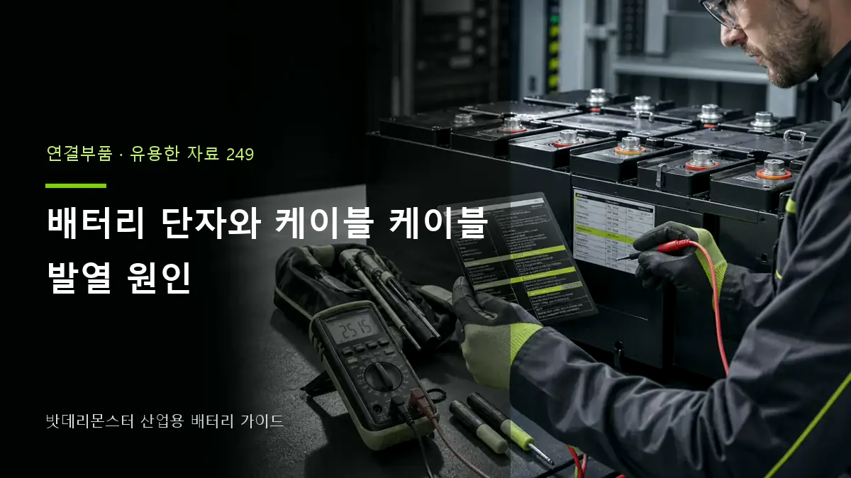 배터리 단자와 케이블 케이블 발열 원인 대표 썸네일