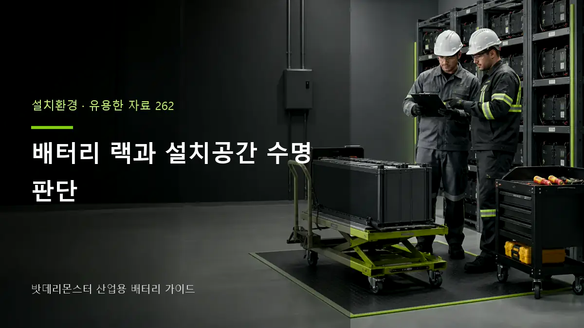 배터리 랙과 설치공간 수명 판단 대표 썸네일
