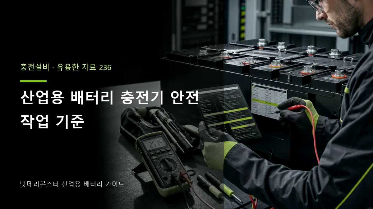 산업용 배터리 충전기 안전 작업 기준 대표 썸네일