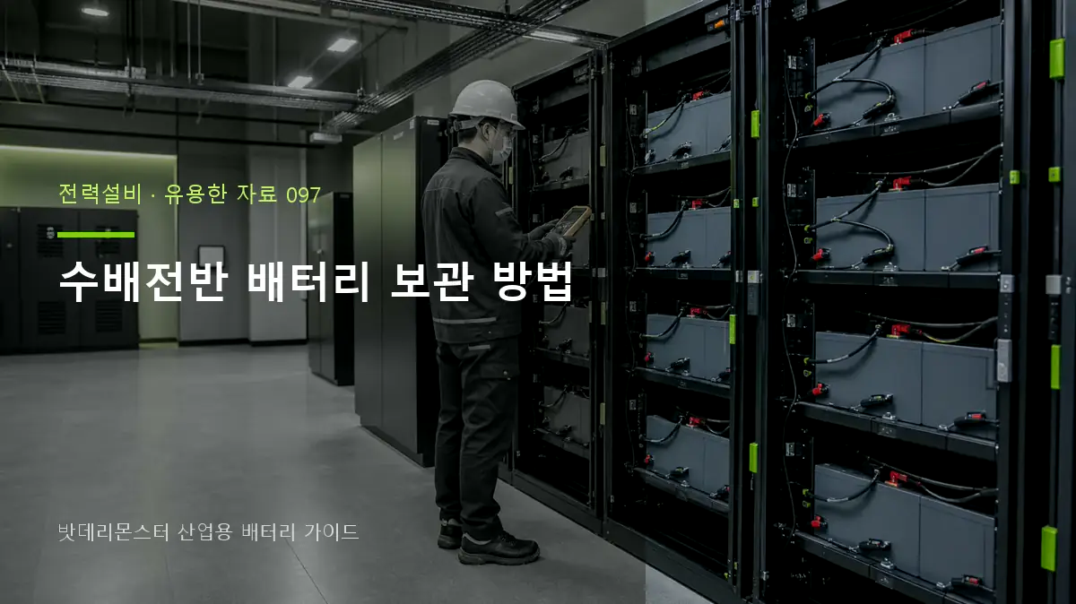 수배전반 배터리 보관 방법 대표 썸네일