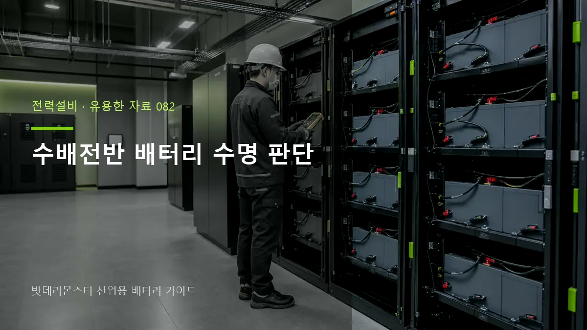 수배전반 배터리 수명 판단 대표 썸네일
