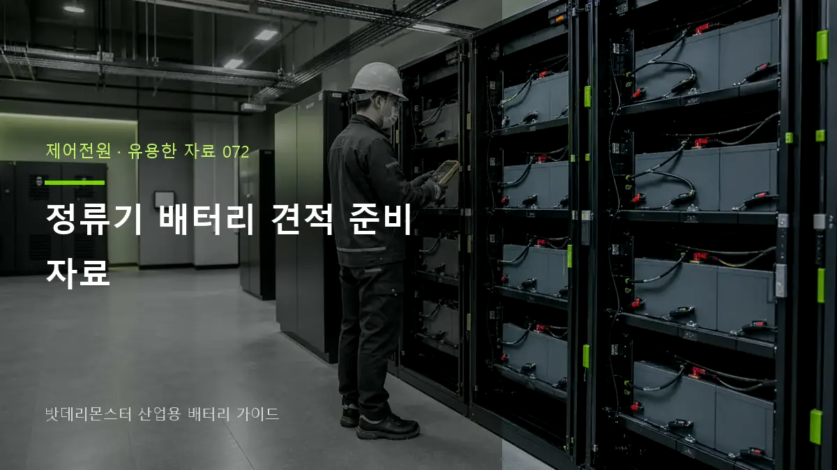 정류기 배터리 견적 준비 자료 대표 썸네일