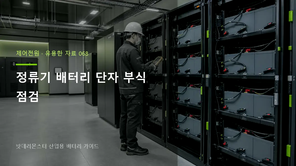 정류기 배터리 단자 부식 점검 대표 썸네일