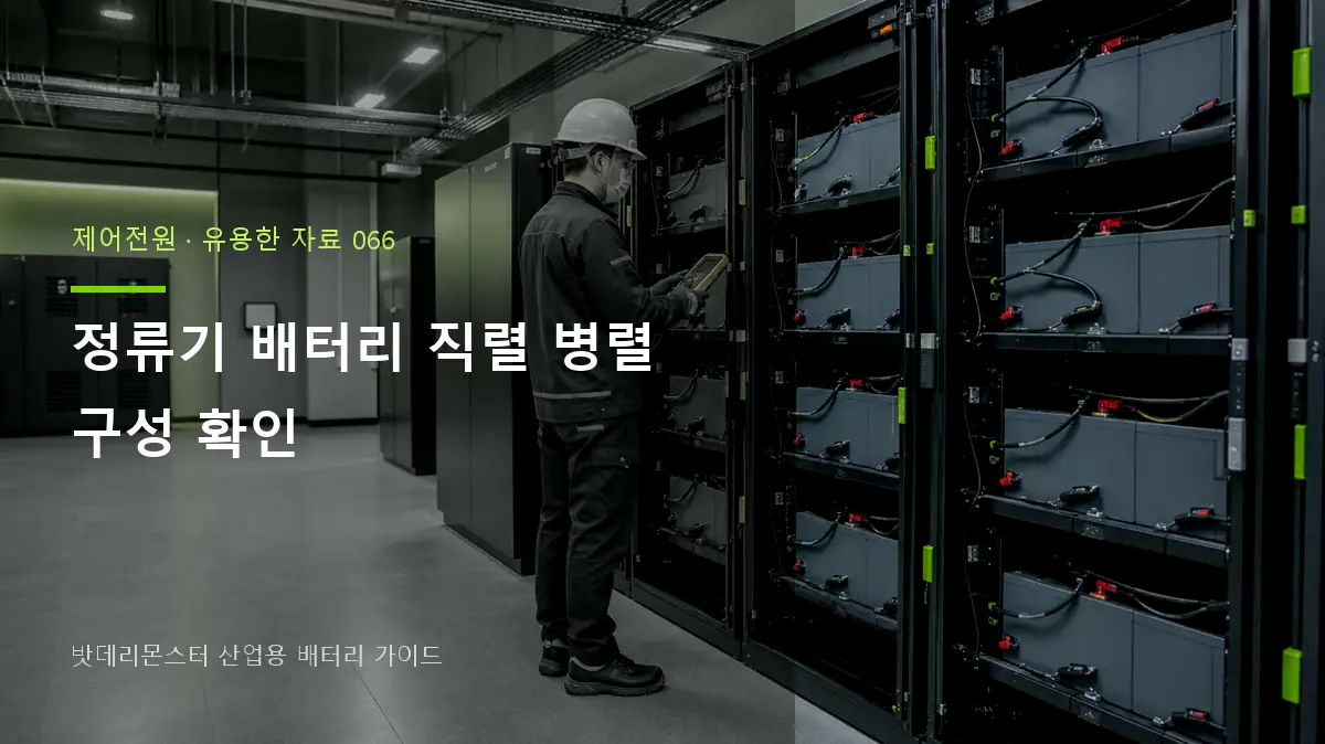 정류기 배터리 직렬 병렬 구성 확인 대표 썸네일