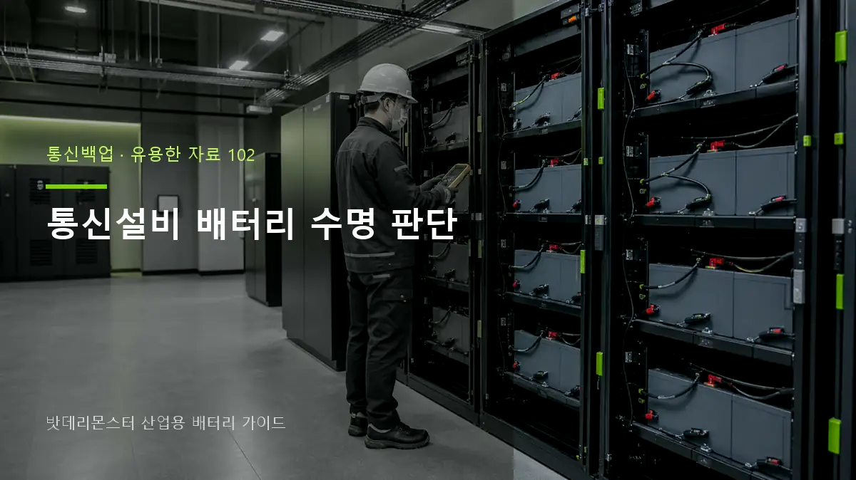 통신설비 배터리 수명 판단 대표 썸네일