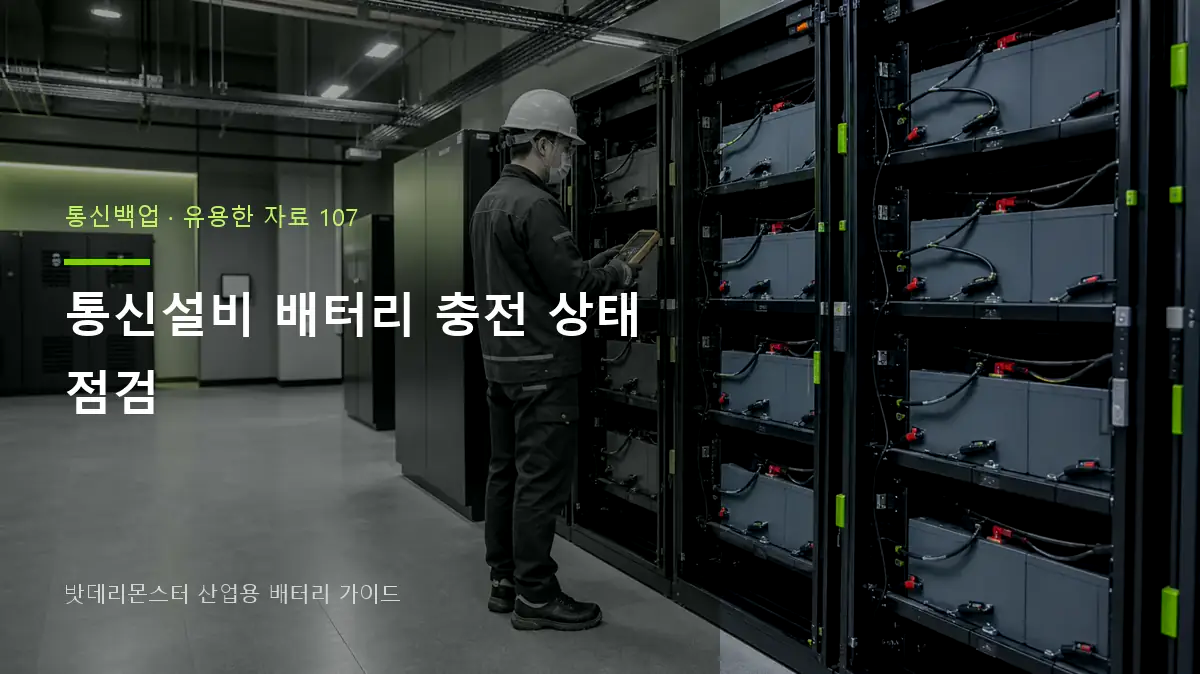 통신설비 배터리 충전 상태 점검 대표 썸네일