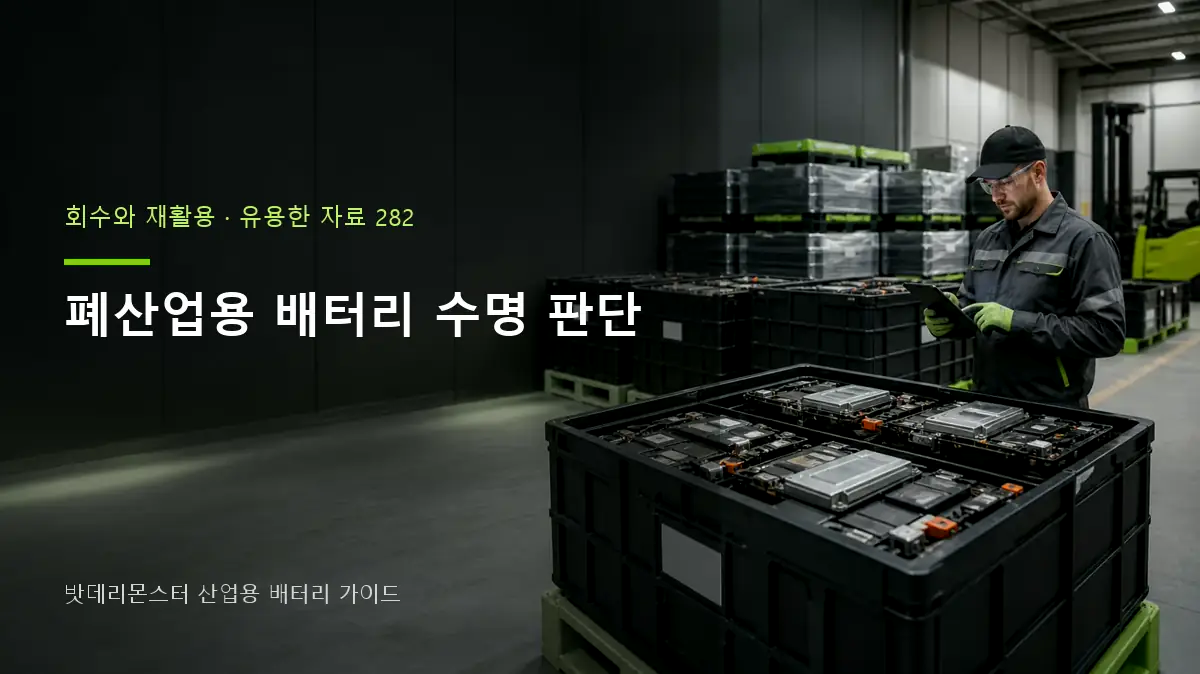 폐산업용 배터리 수명 판단 대표 썸네일